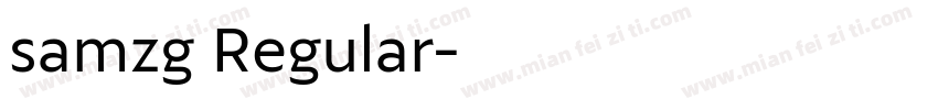 samzg Regular字体转换